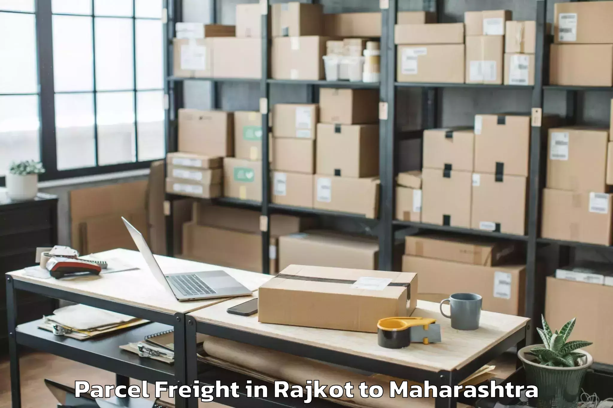 Reliable Rajkot to Mukhed Parcel Freight